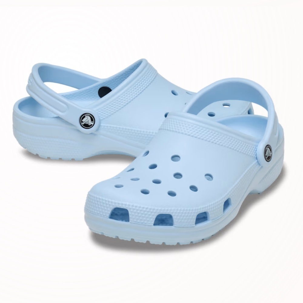 Crocs Classic Clog - Light Blue Adult Unisex Comfy Slippers sz 10